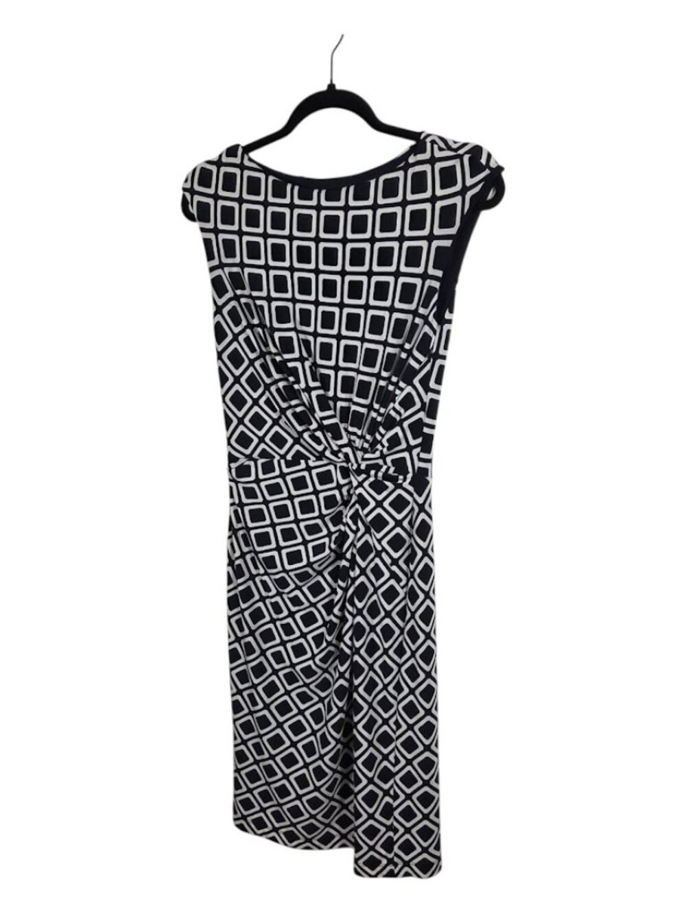 Lauren Ralph Lauren Cap Sleeve Jersey Stretch Twist Front Midi Dress Size 10